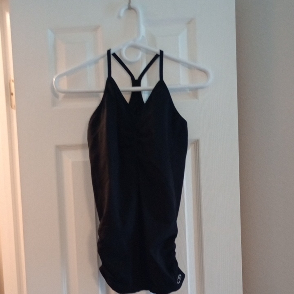 Champion Black Fitted Cut Out Camisole